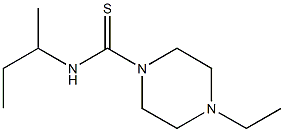 1-Piperazinecarbothioamide,4-ethyl-N-(1-methylpropyl)-(9CI) Struktur