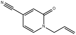 4-Pyridinecarbonitrile,1,2-dihydro-2-oxo-1-(2-propenyl)-(9CI) Struktur