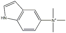 1H-Indol-5-aminium,N,N,N-trimethyl-(9CI) Struktur