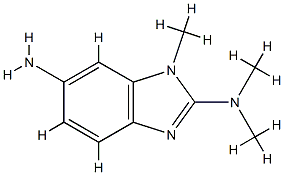 1H-Benzimidazole-2,6-diamine,N2,N2,1-trimethyl-(9CI) Struktur