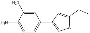 1,2-Benzenediamine,4-(5-ethyl-3-thienyl)-(9CI) Struktur