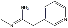 3-Pyridineethanimidamide,N-methyl-(9CI) Struktur