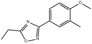 1,2,4-Oxadiazole,5-ethyl-3-(4-methoxy-3-methylphenyl)-(9CI) Struktur