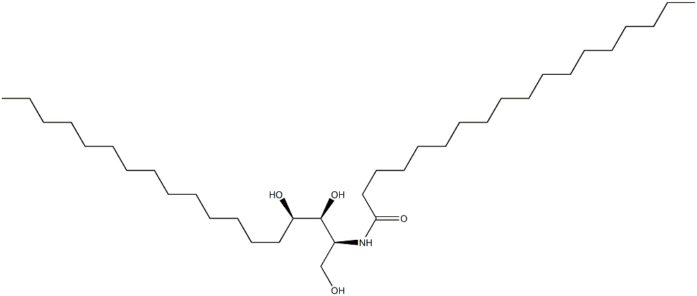 N-stearoyl 4-hydroxysphinganine (SaccharoMyces Cerevisiae) Struktur