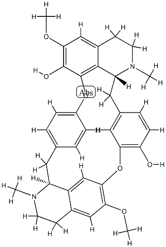 Tubocuraran-7',12'-diol, 6,6'-dimethoxy-2,2'-dimethyl- Struktur