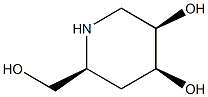 3,4-Piperidinediol,6-(hydroxymethyl)-,(3R,4S,6S)-rel-(9CI) Struktur