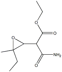 Pentonic acid, 2-(aminocarbonyl)-3,4-anhydro-2,5-dideoxy-4-C-ethyl-, ethyl ester (9CI) Struktur