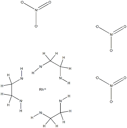 TRIS(ETHYLENEDIAMINE)RHODIUM(III) NITRA& Struktur