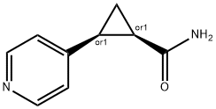 Cyclopropanecarboxamide, 2-(4-pyridinyl)-, (1R,2S)-rel- (9CI) Struktur