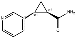 Cyclopropanecarboxamide, 2-(3-pyridinyl)-, (1R,2R)-rel- (9CI) Struktur