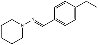 1-Piperidinamine,N-[(4-ethylphenyl)methylene]-(9CI) Struktur