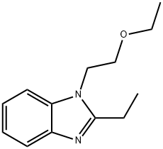 1H-Benzimidazole,1-(2-ethoxyethyl)-2-ethyl-(9CI) Struktur