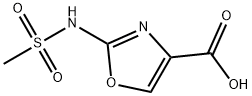 4-Oxazolecarboxylicacid,2-[(methylsulfonyl)amino]-(9CI) Struktur