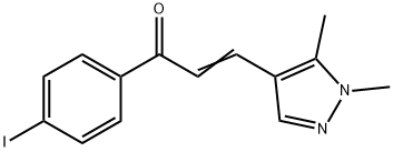 3-(1,5-dimethyl-1H-pyrazol-4-yl)-1-(4-iodophenyl)-2-propen-1-one Struktur