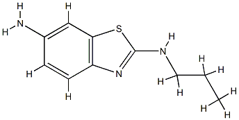 2,6-Benzothiazolediamine,N2-propyl-(9CI) Struktur