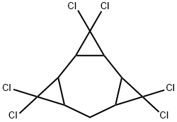 3,3,6,6,10,10-hexachlorotetracyclo[7.1.0.0~2,4~.0~5,7~]decane Struktur