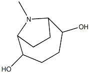 (1β,6β)-9-Methyl-9-azabicyclo[4.2.1]nonane-2α,5α-diol Struktur