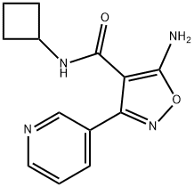 4-Isoxazolecarboxamide,5-amino-N-cyclobutyl-3-(3-pyridinyl)-(9CI) Struktur