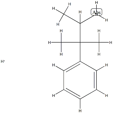 Benzeneethanamine,  -alpha-,-bta-,-bta--trimethyl-,  conjugate  acid  (9CI) Struktur