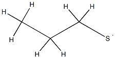 propylthio radical Struktur