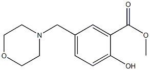 methyl 2-hydroxy-5-(4-morpholinylmethyl)benzoate Struktur