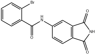 2-bromo-N-(1,3-dioxo-2,3-dihydro-1H-isoindol-5-yl)benzamide Struktur