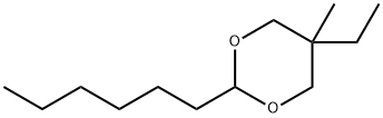 1,3-Dioxane,5-ethyl-2-hexyl-5-methyl-(9CI) Struktur