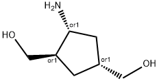 1,3-Cyclopentanedimethanol,4-amino-,(1R,3R,4R)-rel-(9CI) Struktur