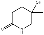 5-Hydroxy-5-Methylpiperidin-2-one Struktur