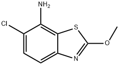 7-Benzothiazolamine,6-chloro-2-methoxy-(9CI) Struktur