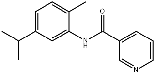 3-Pyridinecarboxamide,N-[2-methyl-5-(1-methylethyl)phenyl]-(9CI) Struktur