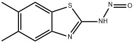 2-Benzothiazolamine,5,6-dimethyl-N-nitroso-(9CI) Struktur