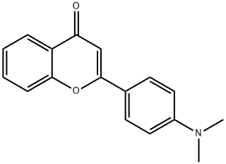 4H-1-Benzopyran-4-one,2-[4-(dimethylamino)phenyl]-(9CI) Struktur