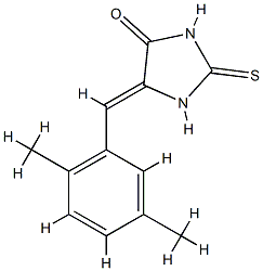 5-(2,5-dimethylbenzylidene)-2-thioxo-4-imidazolidinone Struktur