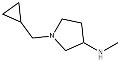 3-Pyrrolidinamine,1-(cyclopropylmethyl)-N-methyl-(9CI) Struktur