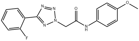 2-[5-(2-fluorophenyl)-2H-tetraazol-2-yl]-N-(4-methoxyphenyl)acetamide Struktur