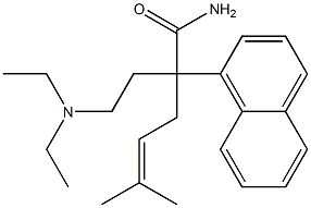 α-[2-(Diethylamino)ethyl]-α-(3-methyl-2-butenyl)-1-naphthaleneacetamide Struktur