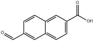 6-Formylnaphthalene-2-carboxylic acid Struktur