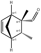 Bicyclo[2.2.1]hept-5-ene-2-carboxaldehyde, 2,3-dimethyl-, (1R,2R,3R,4S)-rel- (9CI) Struktur