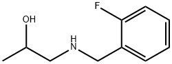 1-{[(2-fluorophenyl)methyl]amino}propan-2-ol Struktur