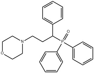 Diphenyl[α-(2-morpholinoethyl)benzyl]phosphine oxide Struktur