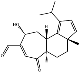 (3aS)-3a,4,5,5a,6,9,10,10aβ-Octahydro-9α-hydroxy-3a,5aα-dimethyl-1-isopropyl-6-oxocyclohept[e]indene-8-carbaldehyde Struktur