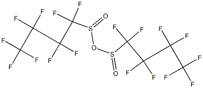 Bis(nonafluoro-1-butanesulfinic)anhydride Struktur