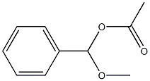 α-Methoxybenzenemethanol acetate Struktur