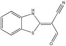 2-Benzothiazoleacetonitrile,alpha-(hydroxymethylene)-(9CI) Struktur