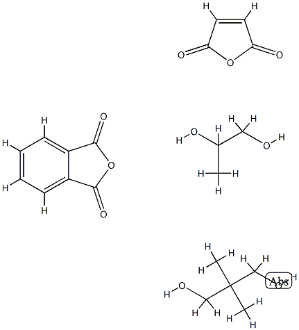 1,3-Isobenzofurandione, polymer with 2,2-dimethyl-1,3-propanediol, 2,5-furandione and 1,2-propanediol Struktur