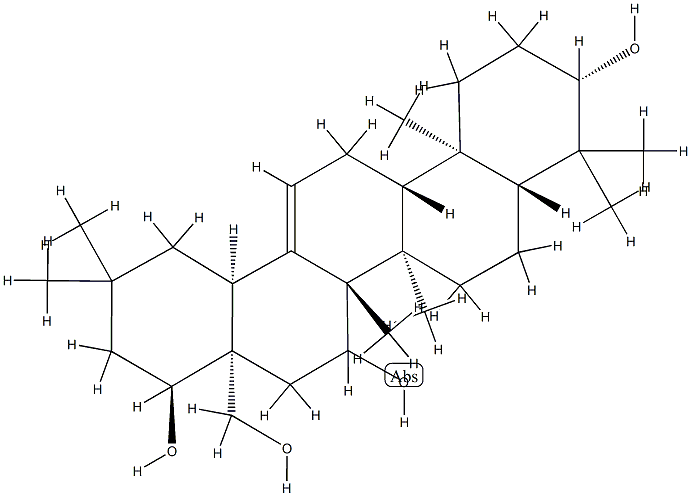 Olean-12-ene-3β,15,22α,28-tetrol Struktur