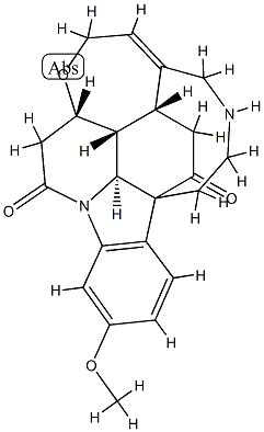 3-Methoxy-16,19-secostrychnidine-10,16-dione Struktur