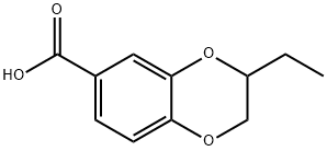 1,4-Benzodioxin-6-carboxylicacid,3-ethyl-2,3-dihydro-(9CI) Struktur