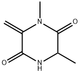 2,5-Piperazinedione,1,3-dimethyl-6-methylene-(9CI) Struktur